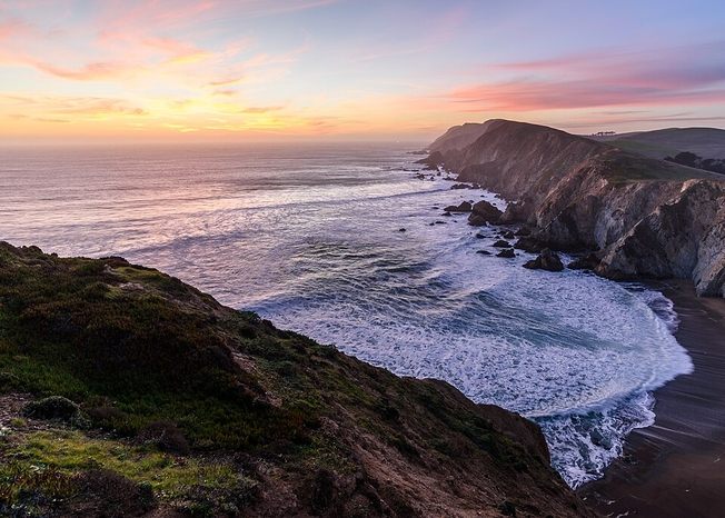 Chimney Rock Trail Point Reyes Share line at Point Reyes Chimney Rock